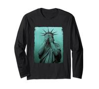 Crying Statue Of Liberty Equality Inclusion Silent Protest Long Sleeve T-Shirt
