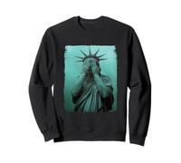 Crying Statue Of Liberty Equality Inclusion Silent Protest Sweatshirt