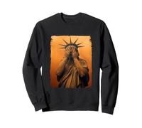 Crying Statue Of Liberty Equality Inclusion Silent Protest Sweatshirt