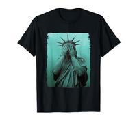 Crying Statue Of Liberty Equality Inclusion Silent Protest T-Shirt