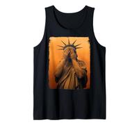 Crying Statue Of Liberty Equality Inclusion Silent Protest Tank Top