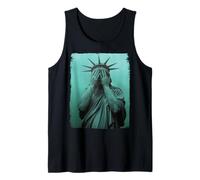 Crying Statue Of Liberty Equality Inclusion Silent Protest Tank Top
