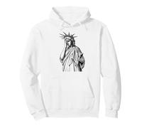Crying Statue Of Liberty Pullover Hoodie