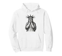 Crying Statue Of Liberty Pullover Hoodie