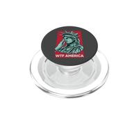 Crying Statue of Liberty WTF America PopSockets PopGrip for MagSafe