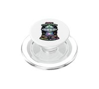 Crying Third Eye Heart Pupil Sacred Geometry Clouds Graphic PopSockets PopGrip for MagSafe