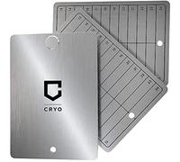 CRYO Crypto Seed Storage - Crypto Steel Wallet - Recovery Seed Phrase Storage - Cold Storage Cryptocurrency Bitcoin Backup - Stores 12 to 48 Words (Map)