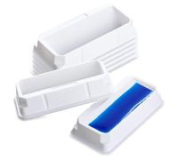 CryoKing 25ml Polystyrene Reagent Reservoir, Sterile One-Channel Basins, 20 Pcs Individually Wrapped Reagent Tank, White Solution Basins