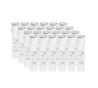 CryoKing 50PCS 2ml Plastic Cryogenic Vial, Cryovials Lab Sample Vials, Graduated Plastic Clear Test Tubes, Cryogenic Storage Vials with Screw Lid for Laboratory, School, Scientific Sample Storage
