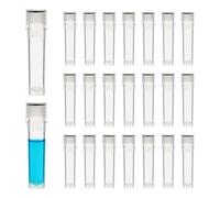 CryoKing Pack of 50 Plastic Cryo Tubes, Sample Tubes 2.0 ml, Plastic Sample Tube, Laboratory Freezer Tube with Identification Code, Plastic Tubes (50 Pieces, 2.0 ml, No Code and Writing Area)