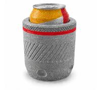 CryoPod Freezable Insulated Can Holder - Reusable 3D Printed Drink Cooler Sleeve for Cans - Fill, Freeze & Keep Drinks Colder for Longer - Beer, Soft Drinks, BBQs, Camping & Summer Days (Red)