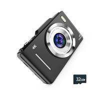 CRYOTECH 4K Digital Camera - 48MP Photos, 32GB SD Card & Lanyard Included - Black, Point-and-Shoot Digital Camera, Kids Digital Camera