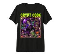Crypt Cook Restaurant Chef Baker Zombie Ghoul Undead Womens Premium T-Shirt