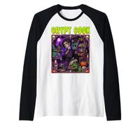 Crypt Cook Restaurant Chef Baker Zombie Ghoul Undead Womens Raglan Baseball Tee