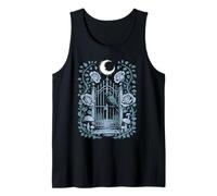 Crypt Keeper’s Garden Gothic Cemetery Gate Raven Tank Top