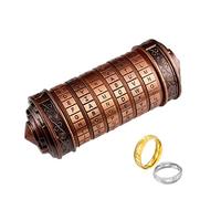 Cryptex Puzzle Boxes Da Vinci Code Mini Cryptex Lock with Hidden Compartments Anniversary Valentine's Day Mysterious birthday gifts for family and friends