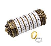 Cryptex Puzzle Boxes Da Vinci Code Mini Cryptex Lock with Hidden Compartments Anniversary Valentine's Day Mysterious birthday gifts for family and friends