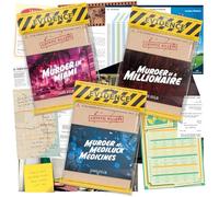 Cryptic Killers Bundle #4 - Unsolved Murder Mystery Game - Cold Case File Investigation - Detective Clues/Evidence - Solve The Crime - Individuals, Date Nights & Party Groups - 3 Pack