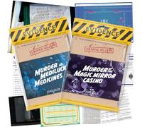 Cryptic Killers Bundle #6 - Unsolved Murder Mystery Game - Cold Case File Investigation - Detective Clues/Evidence - Solve The Crime - Individuals, Date Nights & Party Groups - 2 Pack