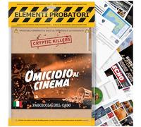 Cryptic Killers Detective Investigation Game - Case to Solve Italian - A Secret of Murder and a Case to Solve - Board Games Adults 14+ - Murder in the Cinema