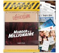 Cryptic Killers Unsolved murder mystery game Cold Case Files Investigation clues/evidence Solve the crime date party groups Murder of a millionaire