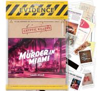 Cryptic Killers Unsolved murder mystery game - Cold Case Files Investigation Detective clues/evidence - Solve the crime - For individuals, date nights & party groups - Murder in Miami