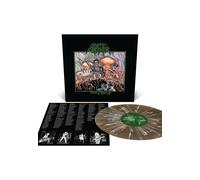 Cryptic Slaughter - Money Talks Ltd. Black Ice w/ Olive Green/Bone White/Halloween Orange - Splattered Vinyl