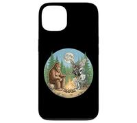 Cryptid Bigfoot Alien Mothman Moonlight Camping Case for iPhone 13