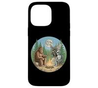 Cryptid Bigfoot Alien Mothman Moonlight Camping Case for iPhone 14 Pro Max
