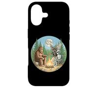 Cryptid Bigfoot Alien Mothman Moonlight Camping Case for iPhone 17