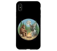 Cryptid Bigfoot Alien Mothman Moonlight Camping Case for iPhone XS Max