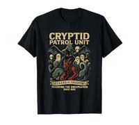 Cryptid Bigfoot Mothman Aliens Loch Ness Monster T-Shirt