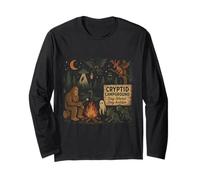 Cryptid Campground Bigfoot Mothman Aliens Loch Ness Monster Long Sleeve T-Shirt