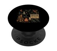 Cryptid Campground Bigfoot Mothman Aliens Loch Ness Monster PopSockets Adhesive PopGrip