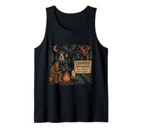 Cryptid Campground Bigfoot Mothman Aliens Loch Ness Monster Tank Top