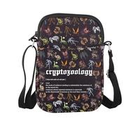 Cryptid Gift Cryptozoology Makeup Bag Cryptid Monster Gift for Women Cryptid Creatures Cosmetic Pouch (Cryptozoology CR EU)