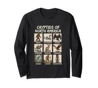 Cryptid Hunter North American Cryptids Cryptozoology Buff Long Sleeve T-Shirt
