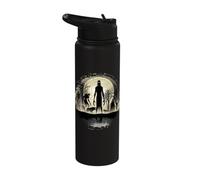 Cryptid Monsters Folk Creatures Cryptid Scary Halloween Stainless Steel Insulated Water Bottle