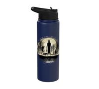Cryptid Monsters Folk Creatures Cryptid Scary Halloween Stainless Steel Insulated Water Bottle