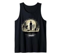 Cryptid Monsters Folk Creatures Cryptid Scary Halloween Tank Top
