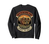 Cryptid National Park Bigfoot Mothman Respect Locals Sweatshirt