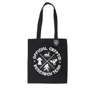 Cryptid Research Team Tote Bag | Fun Polycotton Shopper for Paranormal Believers | Reusable Grocery Bag for Bigfoot and Alien Fans | Lightweight 40cm Tote | Quirky Gift Idea
