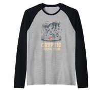 Cryptid Social Club Retro Sunset Vibes Raglan Baseball Tee