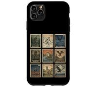 Cryptid Stamp Set Bigfoot Yeti Mothman Legendary Creatures Case for iPhone 11 Pro Max
