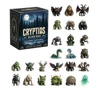 Cryptids Advent Calendar 2026 - 24 Days of Mystery & Legends, Blind Box Countdown with 24 Unique 2D Acrylic Creatures, Bigfoot, Mothman & More, Christmas Gift for Cryptid Fans，1pc
