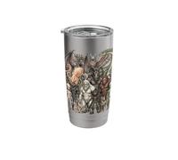 Cryptids and Mythical Creatures Fantasy Art Stainless Steel Insulated Tumbler