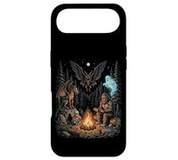 Cryptids Campfire Bigfoot Mothman Forest Camping Legends Case for iPhone Air