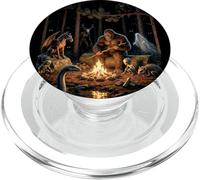 Cryptids Campfire Bigfoot Mothman Forest Gathering PopSockets PopGrip for MagSafe
