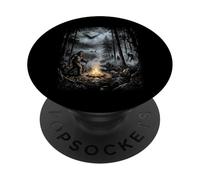 Cryptids Campfire Bigfoot Mothman Forest Lake Legends PopSockets Adhesive PopGrip