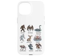 Cryptids Chart Cryptid Folklore Mythical Creatures Case for iPhone 15
